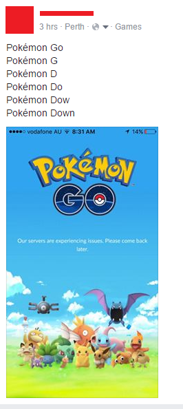 Pokemon Go Australian Servers Down Pilerats