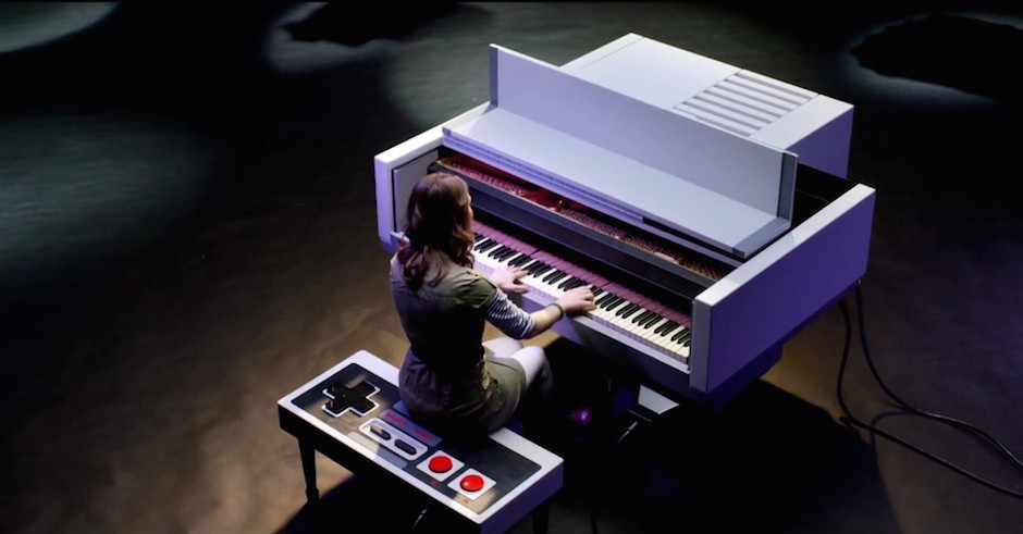 Today's Must Watch: Super Mario Bros Melody On A Nintendo-themed Piano