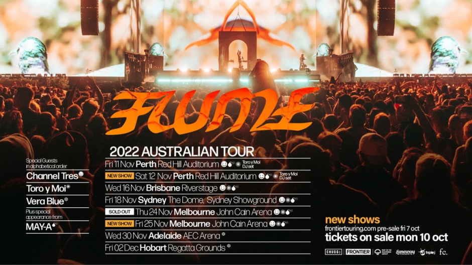 Flume Announces Second Perth & Melbourne Shows for Aussie Tour
