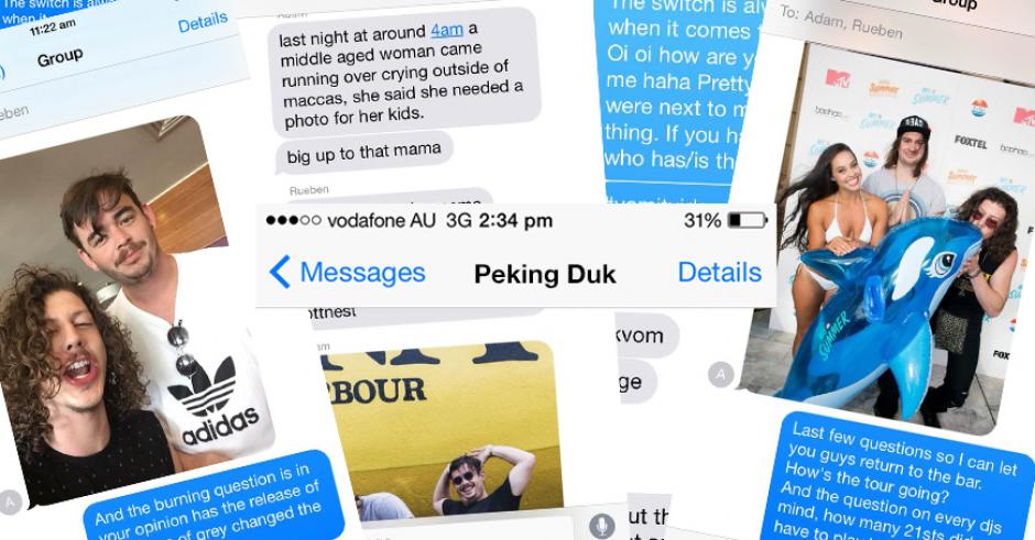 Text Message Interview: Peking Duk