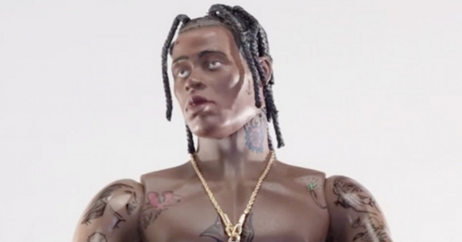 Travi$ Scott returns to the Rodeo for latest video, starring the trap star's own action figure
