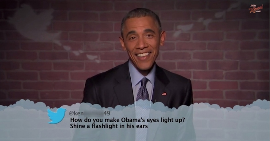 Barack Obama Reads Mean Tweets