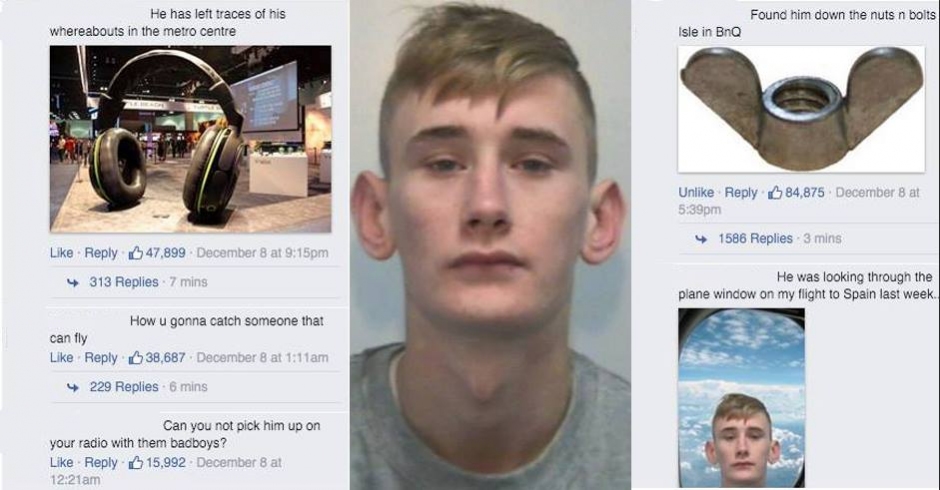 When a simple 'Wanted by police' photo becomes the best comment thread ever