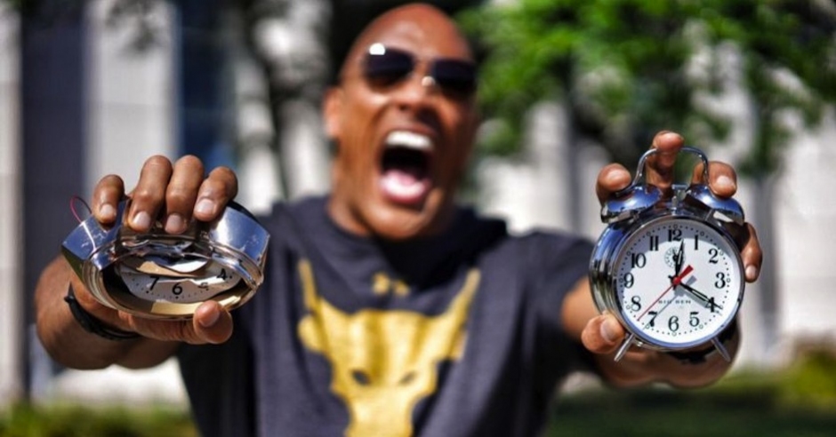 Dwayne 'The Rock' Johnson has just released a motivational alarm clock app