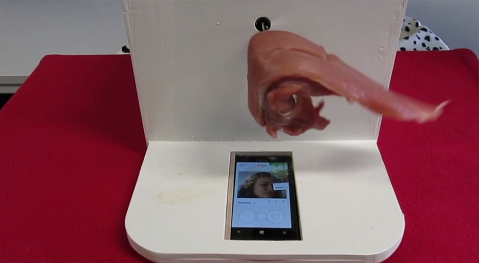 Tender: A piece of meat swipes right on Tinder forever