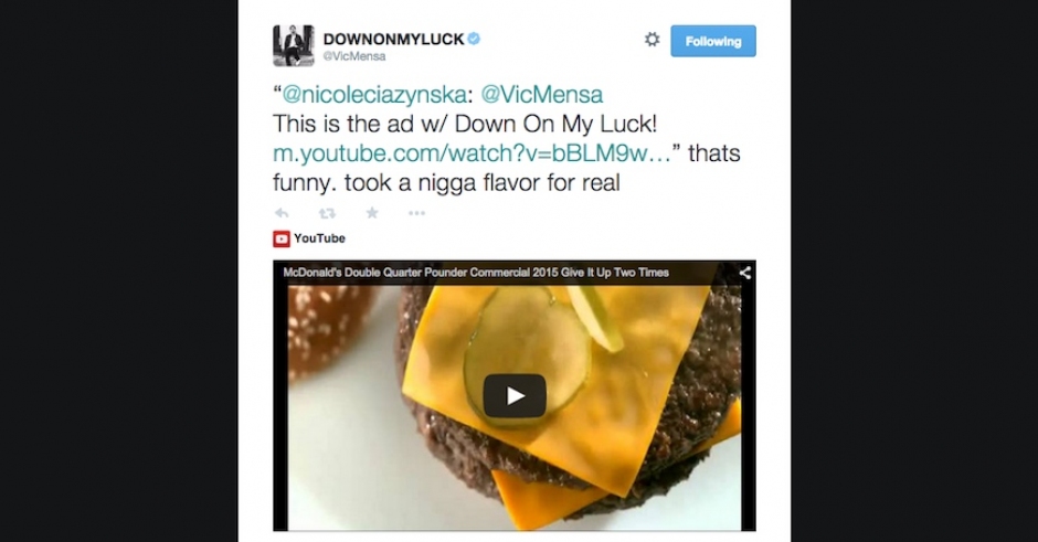Vic Mensa - Down On My Luck gets the McDonald's Remix?