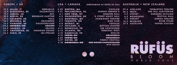 RUFUS tour dates