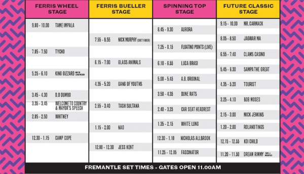 laneway timetable