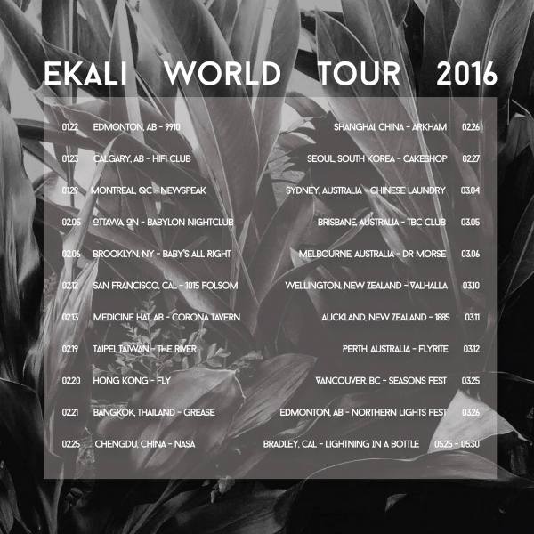 ekali world tour