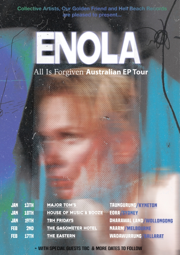 ENOLA All Is Forgiven EP Tour Poster