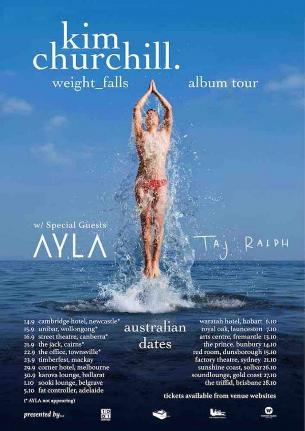 kim churchill updated tour dates