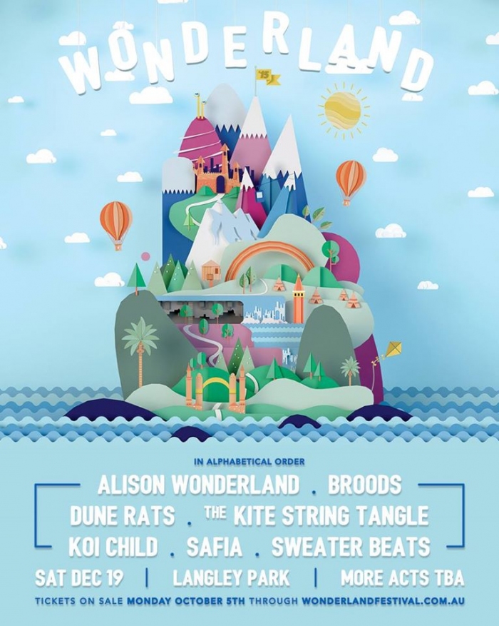 wonderland festival poster