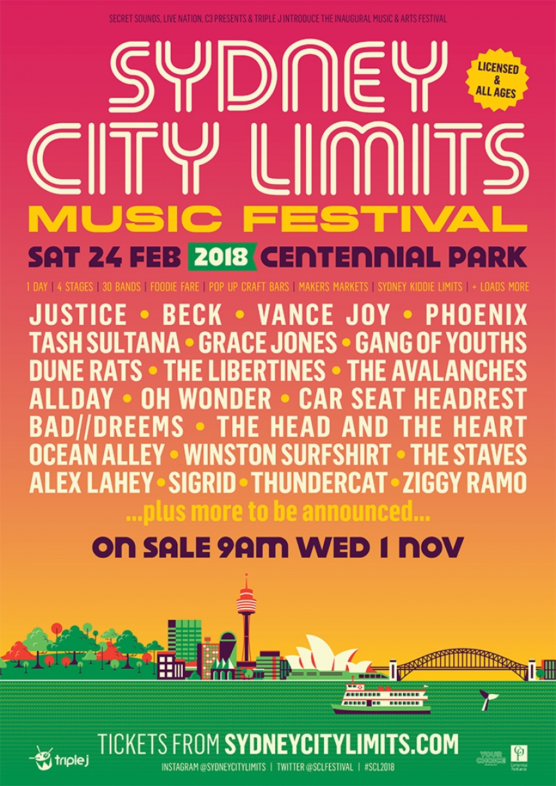 sydney city limits festival poster