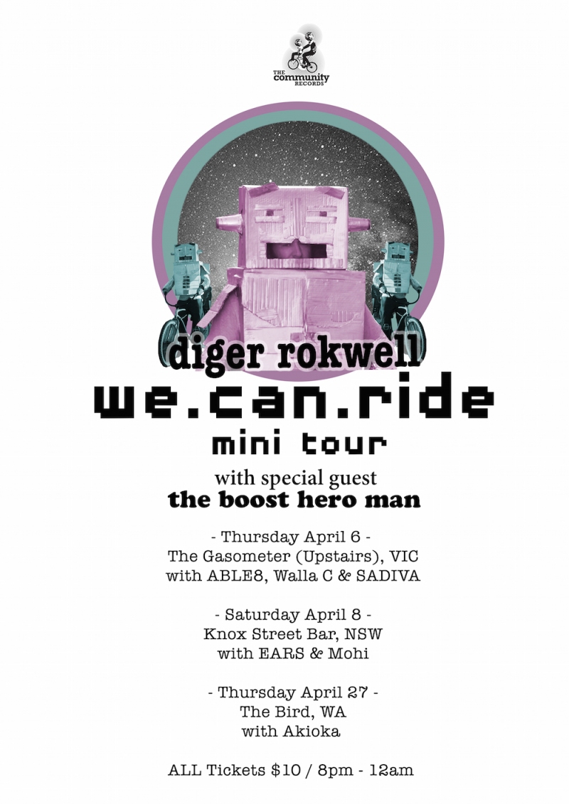 diger rokwell we can ride tour poster