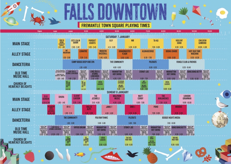 falls downtown playing times