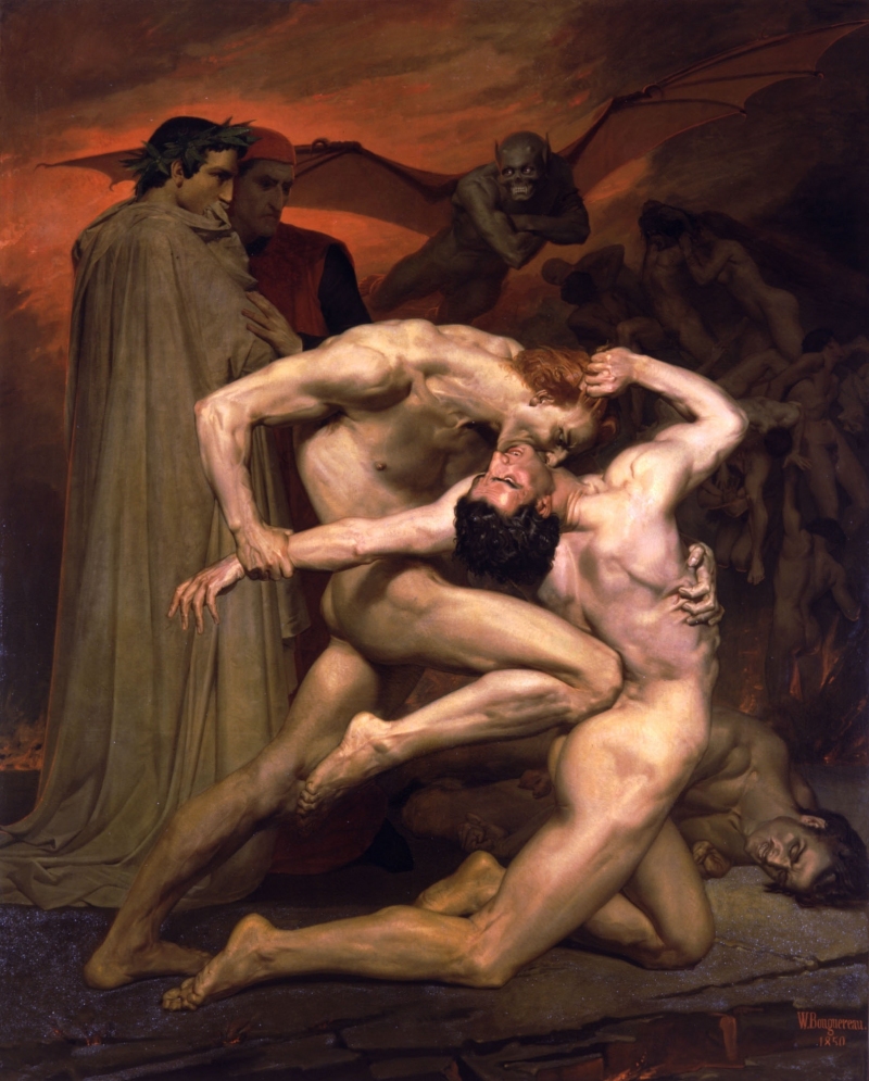 William Adolphe Bouguereau 1825 1905 Dante And Virgil In Hell 1850