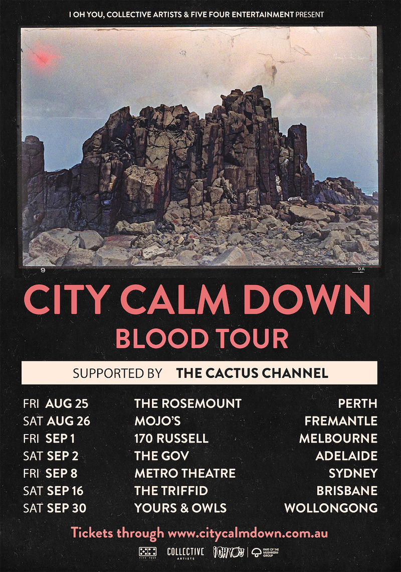 city calm down blood tour poster
