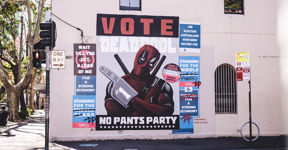 Vote for Deadpool's No Pants Party this Australian election