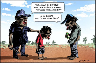 indigenous dads hastag hit back at racist cartoon the australian 4