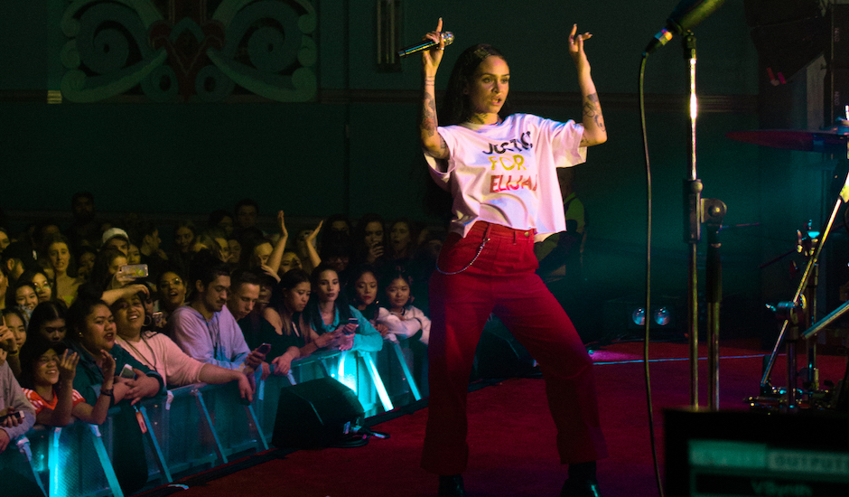 Kehlani wore a 'Justice For Elijah' shirt and invited Ziggy Ramo on stage in Perth this week