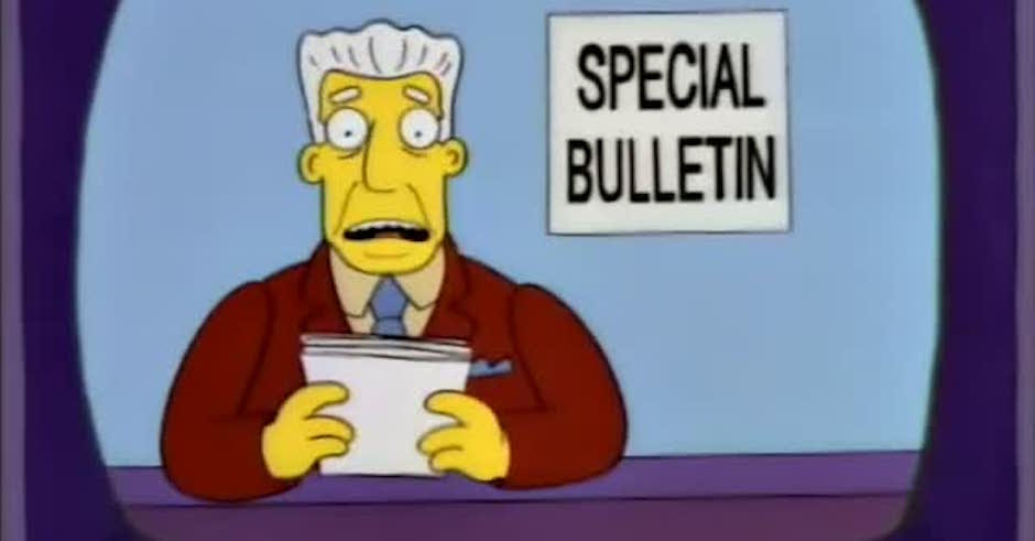 People are promising 7 News exclusive crime footage, sending Simpsons jokes instead