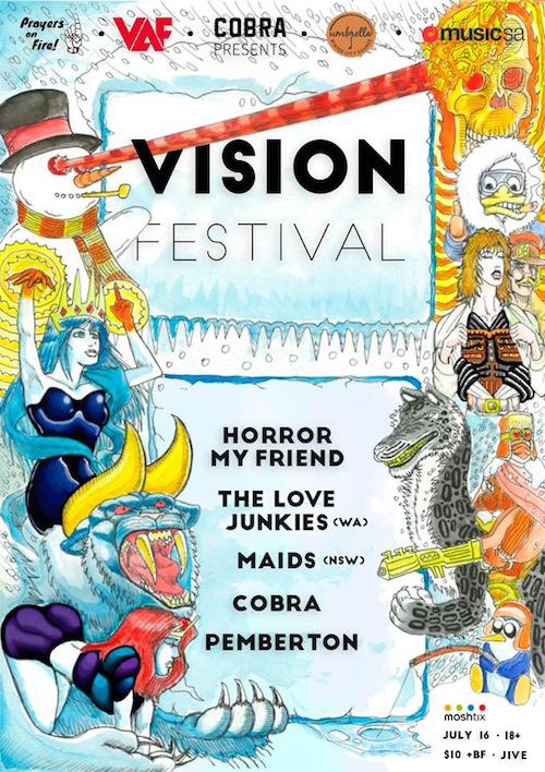 Vision Festival returns to Adelaide this July Pilerats
