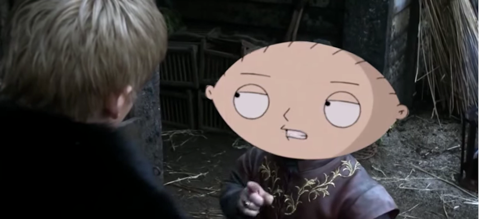 Stewie Griffin as Tyrion Lannister works all too perfectly