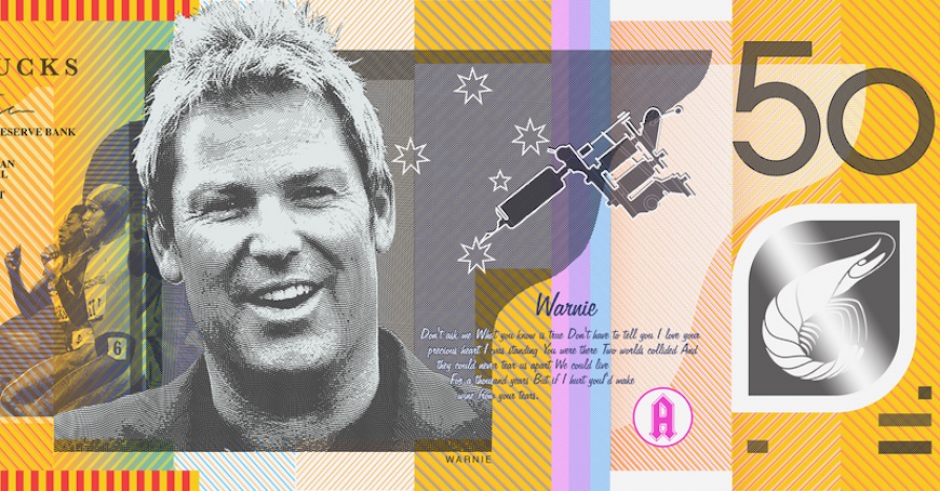 Straya Cash - an Aussie bank note re-design by Aaron Tyler