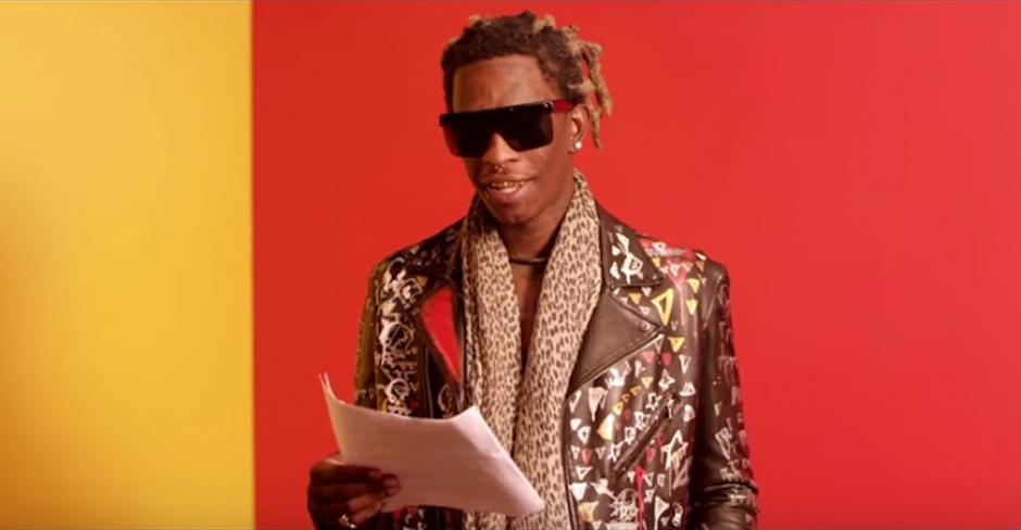 Young Thug reads the lyrics to Best Friend so you can (kinda) understand them