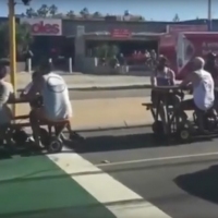 Previous article: Perth dudes having a few quiet ones on motorised picnic tables capture the hearts of a nation