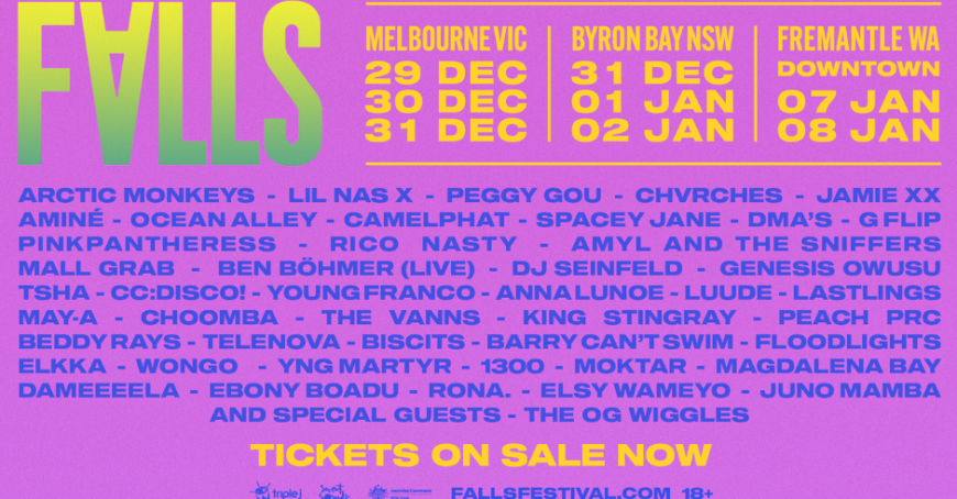 Falls Festival 22/23 Set Times Are Here! | Pilerats