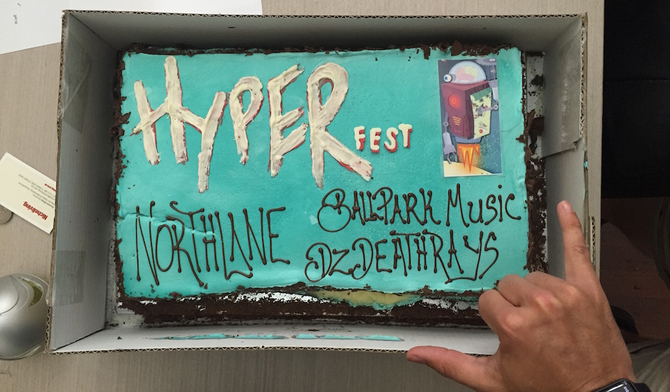 Hyperfest announced their 2016 lineup with a cake and that makes us happy