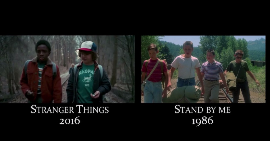 Here's a video comparing Stranger Things to its many 70s/80s horror/sci-fi references