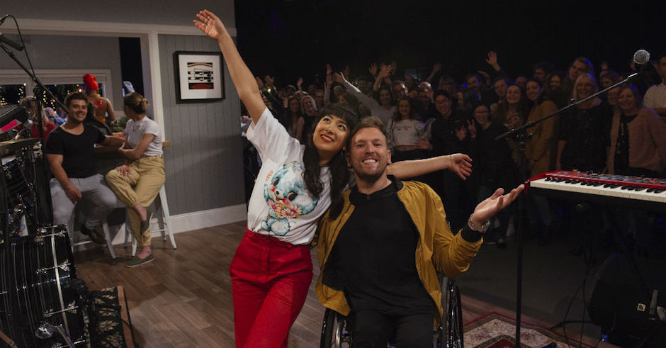 Linda Marigliano and Dylan Alcott are hosting a new live music TV show on ABC